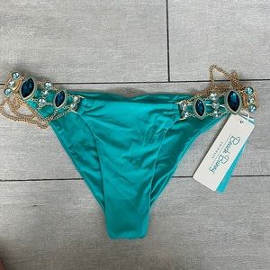 Beach Bunny Bikini Bottom in Maldives Blue